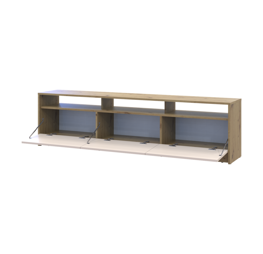 Тумба ТВ Doros U3 Дуб Артизан/Кашемир ДСП 180х33х43 (41516203)