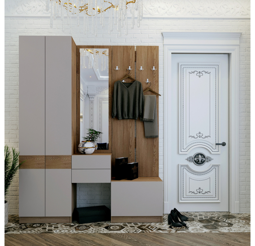 Шкаф для одежды Doros Сола Канноло/Кашемир ДСП 60х40х215 (44900370)