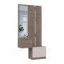 Прихожая Doros Сола 2+3 Канноло/Кашемир ДСП/зеркало 105х40х215 (42005234)