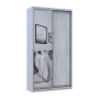 Шкаф купе Doros Сити Лайт Сосна Натти 1 ДСП / 1 зеркало 120х45х225 (80736500)