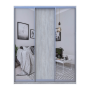 Шкаф купе Doros Сити Лайт Сосна Натти 1 ДСП / 2 зеркала 180х60х225 (80736520)