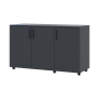 Комод Doros Торн Антрацит 3 ДСП 135×51,6×80 (41510173)
