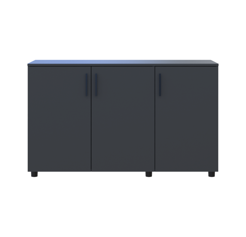 Комод Doros Торн Антрацит 3 ДСП 135×51,6×80 (41510173)