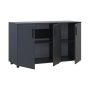 Комод Doros Торн Антрацит 3 ДСП 135×51,6×80 (41510173)