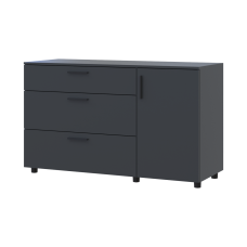 Комод Doros Торн Антрацит 3Ш/1Д 135×51,6×80 (41510185)
