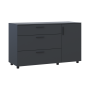 Комод Doros Торн Антрацит 3Ш/1Д 135×51,6×80 (41510185)