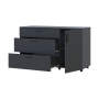 Комод Doros Торн Антрацит 3Ш/1Д 135×51,6×80 (41510185)