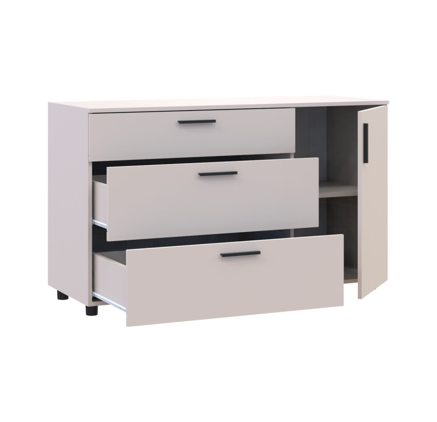 Комод Doros Торн Кашемир 3Ш/1Д 135х51,6х80 (41510187)