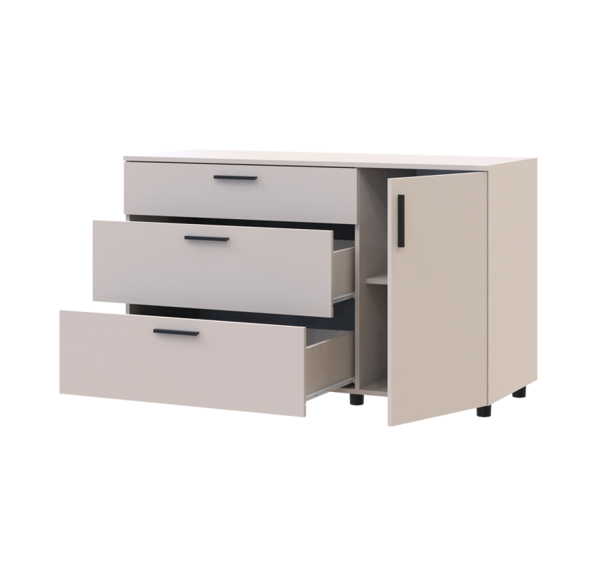 Комод Doros Торн Кашемир 3Ш/1Д 135х51,6х80 (41510187)