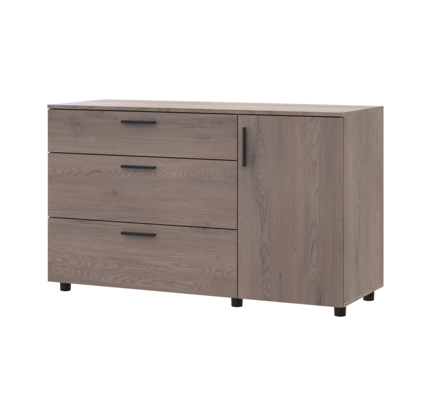 Комод Doros Торн Кремона Канноло 3Ш/1Д 135х51,6х80 (41510177)