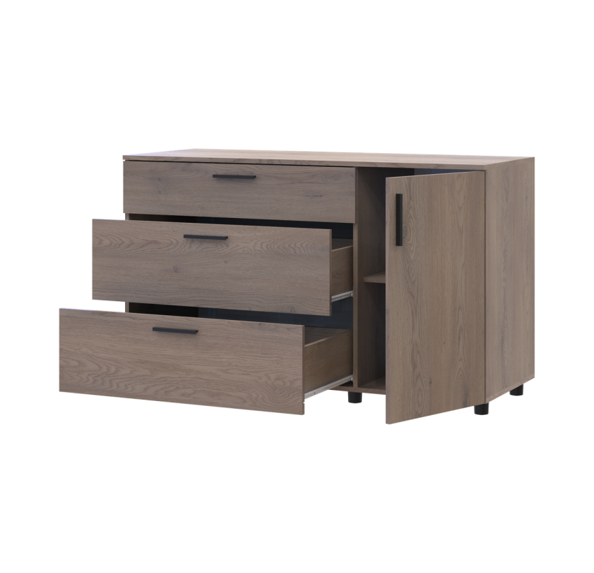 Комод Doros Торн Кремона Канноло 3Ш/1Д 135х51,6х80 (41510177)