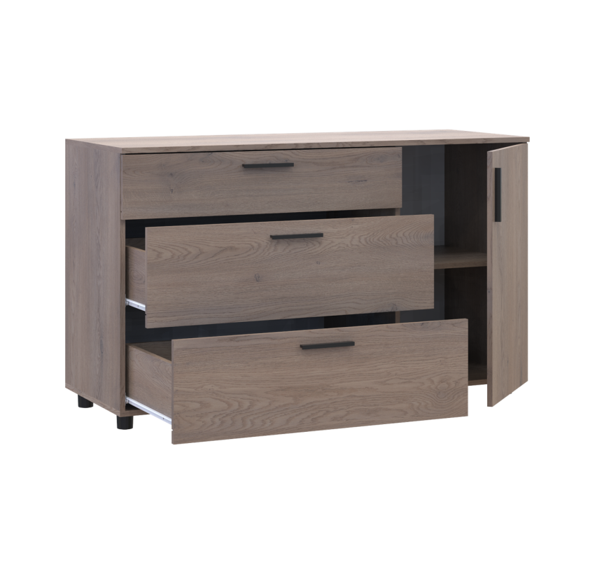 Комод Doros Торн Кремона Канноло 3Ш/1Д 135х51,6х80 (41510177)