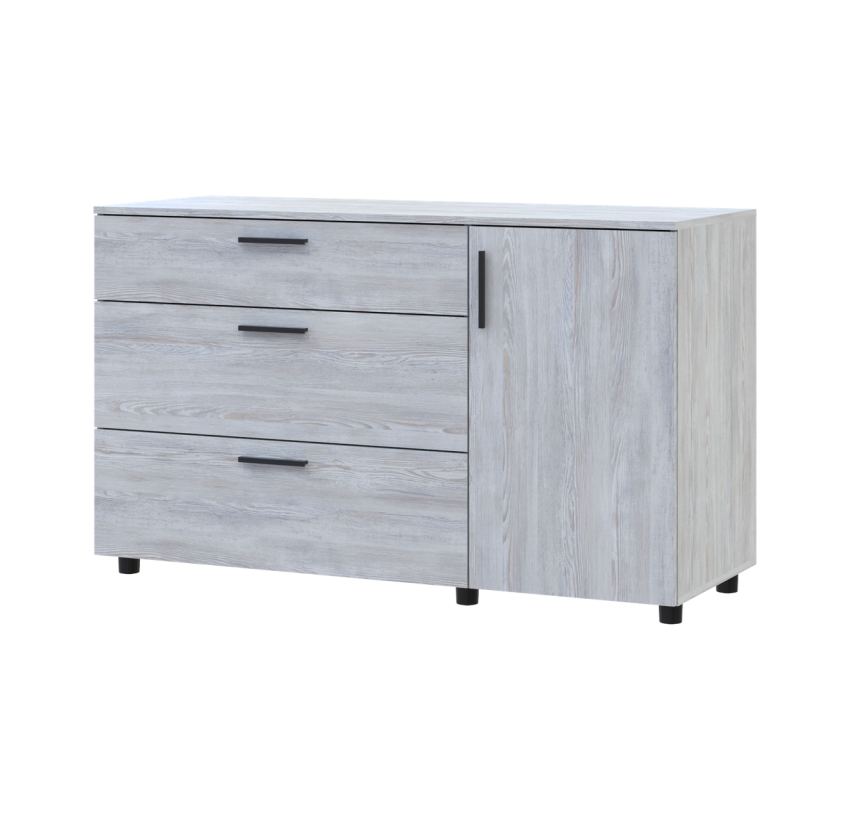 Комод Doros Торн Сосна Натти 3Ш/1Д 135х51.6х80 (41510179)