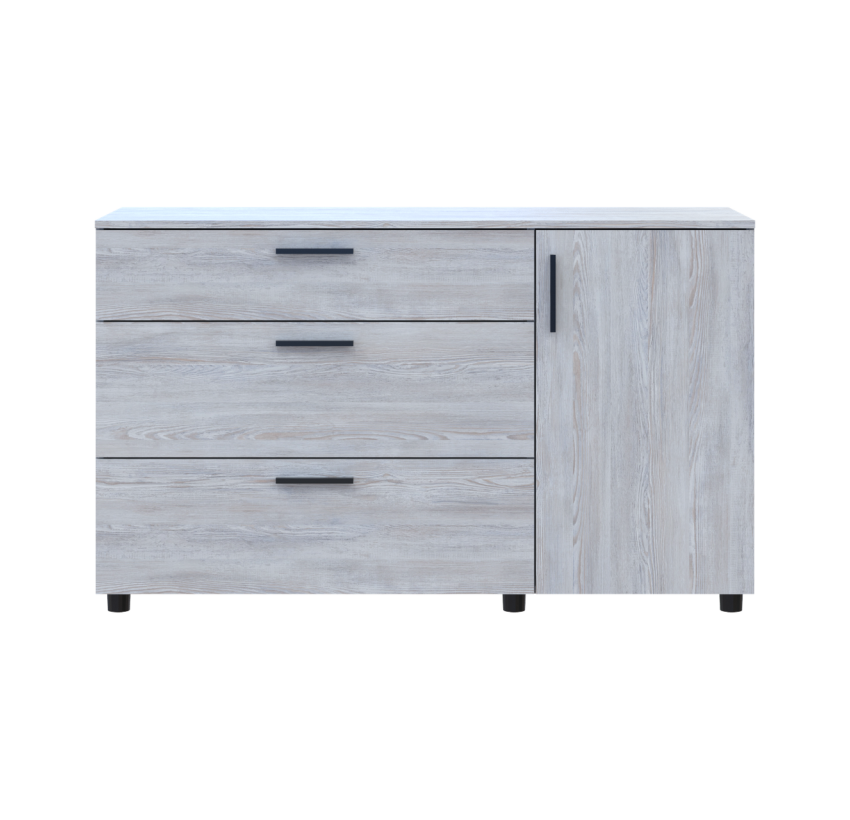 Комод Doros Торн Сосна Натти 3Ш/1Д 135х51.6х80 (41510179)