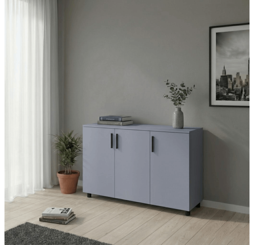 Комод Doros Торн Серый 3Ш/1Д 135х51,6х80 (41510183)