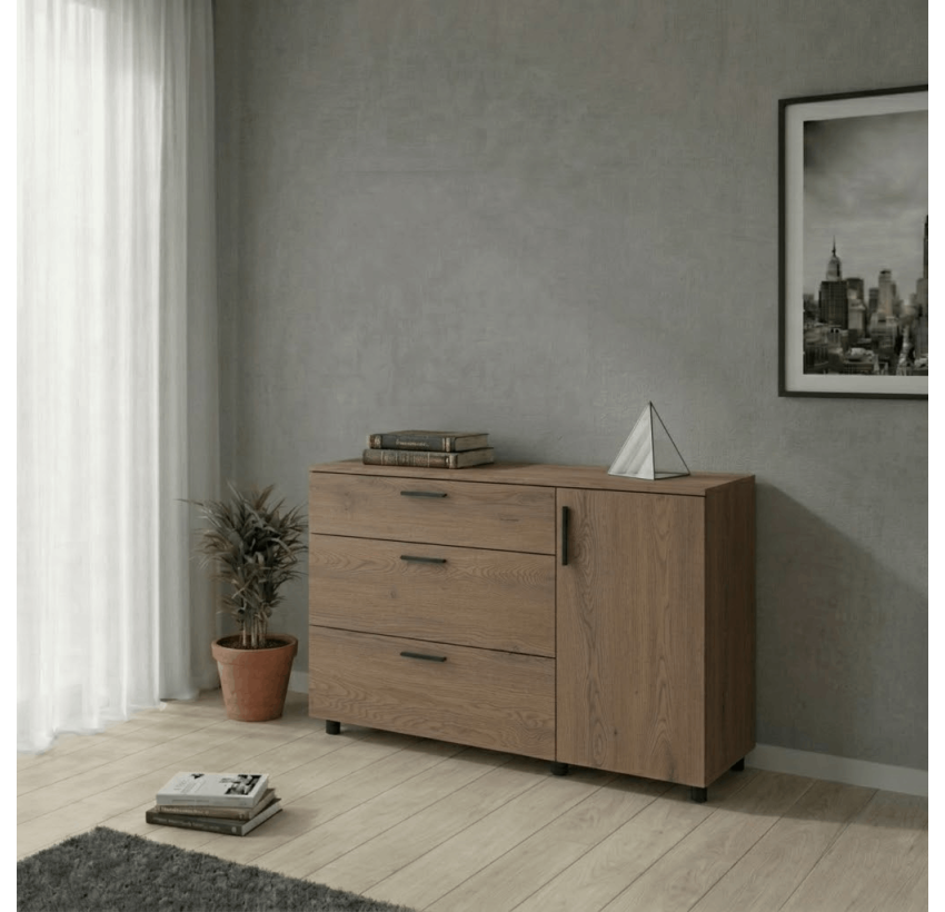 Комод Doros Торн Кремона Канноло 3Ш/1Д 135х51,6х80 (41510177)
