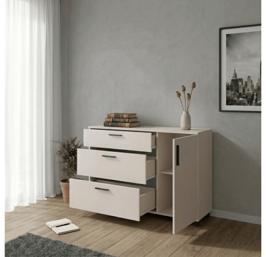 Комод Doros Торн Кашемир 3Ш/1Д 135х51,6х80 (41510187)