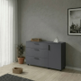 Комод Doros Торн Антрацит 3Ш/1Д 135х51.6х80 (41510185)