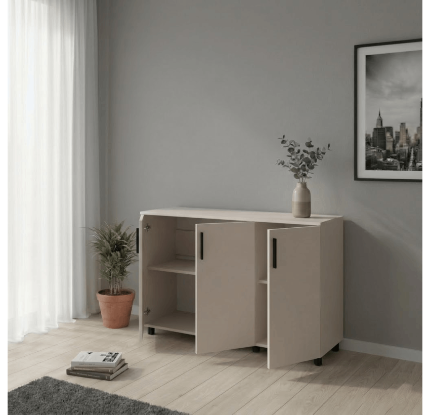 Комод Doros Торн Кашемир 3 ДСП 135х51,6х80 (41510175)