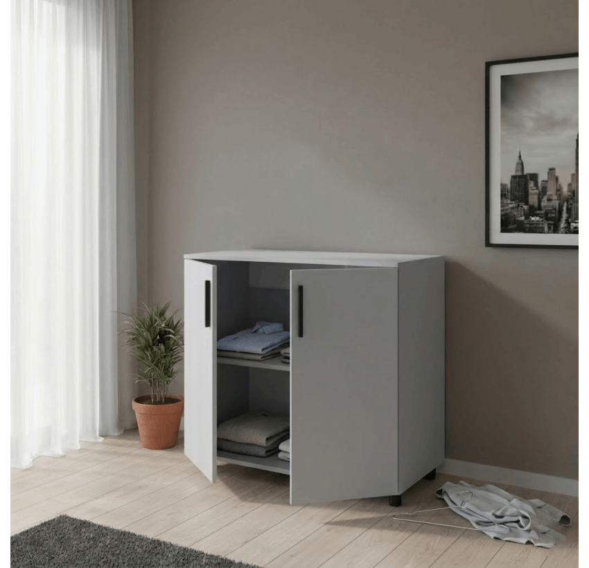 Комод Doros Торн Сірий 2 ДСП 90х51.6х80 (41510147)