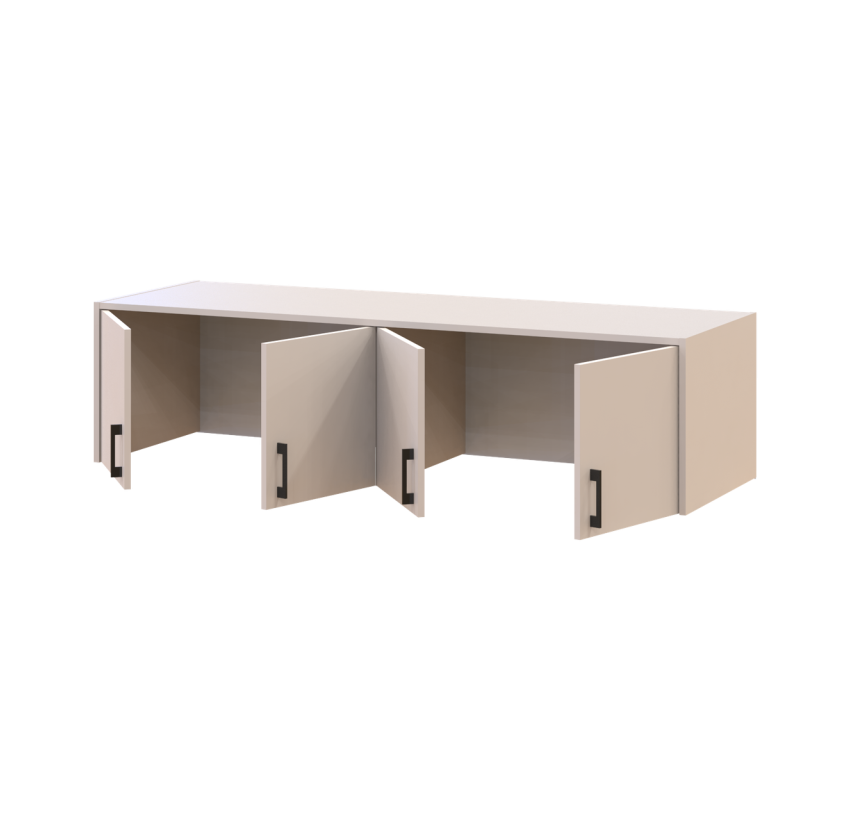 Антресоль Doros Ронди Кашемир 4 ДСП 160х52х41 (80738481)