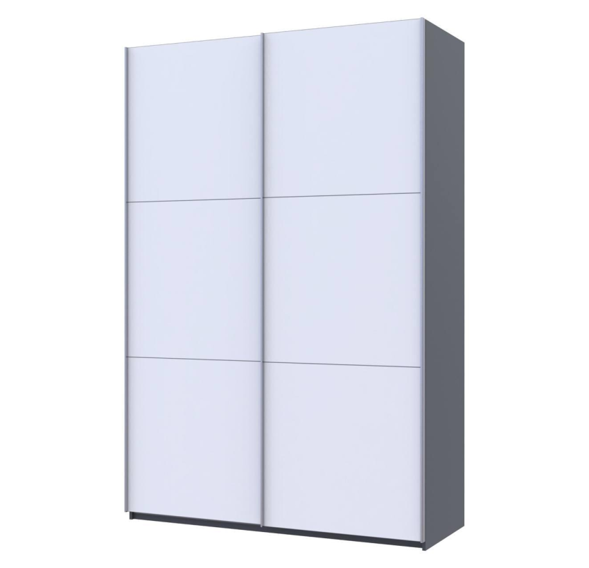 Шафа купе Doros G-Caiser Антрацит/Білий 2 ДСП / 3 частини 160х60х240 (42005410)