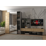 Шафа купе Doros G-Caiser Антрацит/Дуб Евок 1 ДСП / 1 дзеркало / 3 частини 160х60х240 (42005413)
