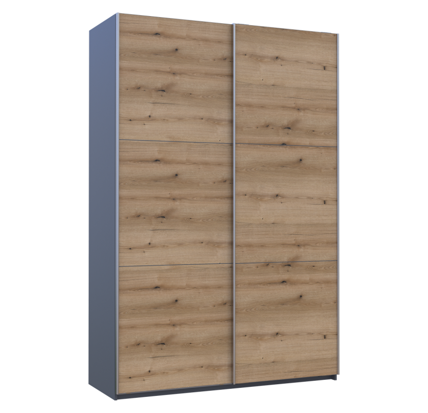 Шафа купе Doros G-Caiser Антрацит/Дуб Евок 2 ДСП / 3 частини 160х60х240 (42005414)