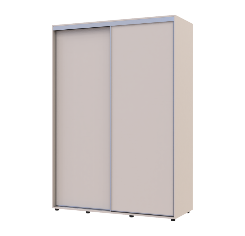 Шкаф купе Doros Сигма Слим Кашемир 2 ДСП 150х60х214.4 (42005458)