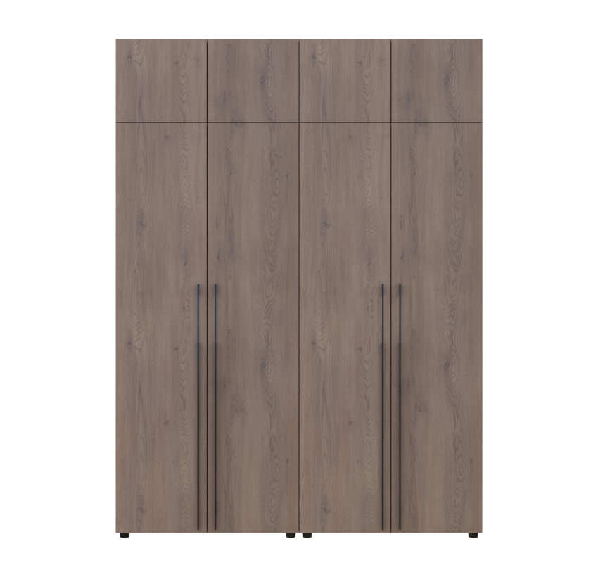 Шафа для одягу з антресолею Doros Каспер Кремона Канноло 2+2 ДСП 180х50х245 (42005523)