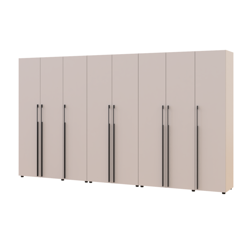 Шкаф для одежды с полками и ящиками Doros Каспер Кашемир 3+2+3 ДСП 360х50х204 (42005742)